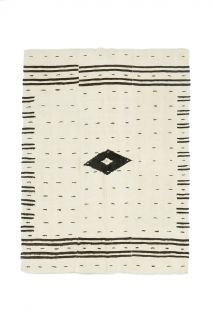 Handmade Vintage Accent Kilim Rug - Thumbnail