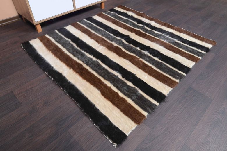 4x5 Handmade Vintage Rug