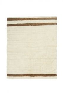 Handmade Vintage Solid Kilim Rug - Thumbnail