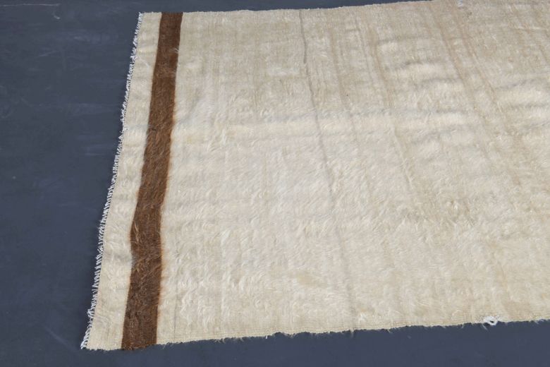 Handmade Vintage Solid Kilim Rug