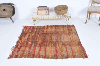 Handmade Vintage Square Rug - Thumbnail