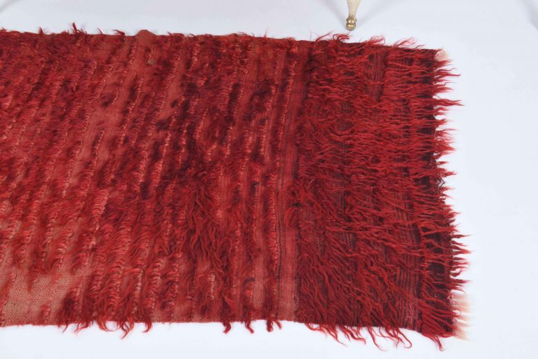 Overdyed Mohair Kilim Rug