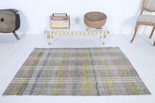 Handmade Vintage Soft Rug - Thumbnail