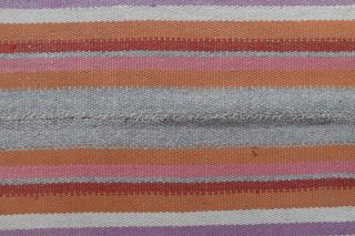 Colorful Flatweave Vintage Rug - Thumbnail