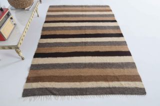 Handmade Vintage Kilim Rug - Thumbnail