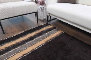 Black Kilim Handmade Vintage Rug - Thumbnail