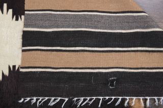 Black Kilim Handmade Vintage Rug - Thumbnail