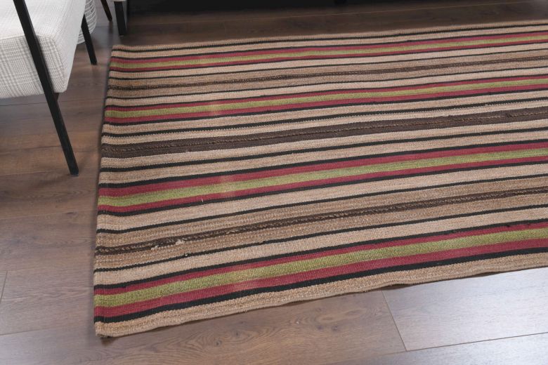 Striped Kilim Handmade Vintage Rug