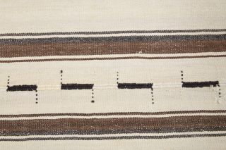 Handmade Vintage Beige Kilim Rug - Thumbnail