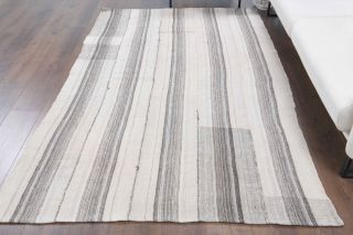 Handmade Vintage Flatweave Rug - Thumbnail