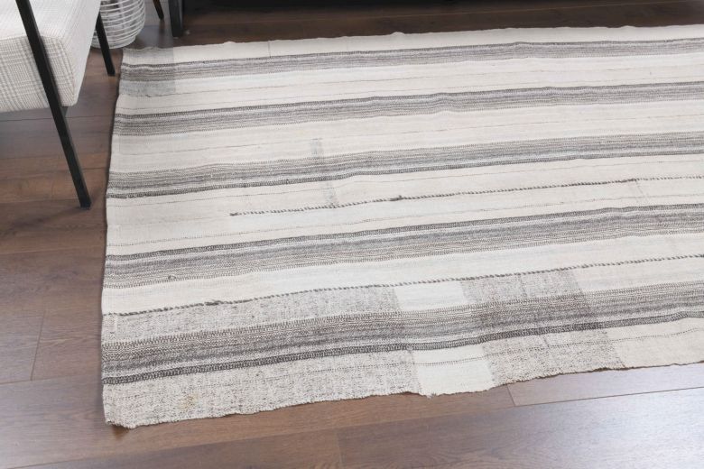 Handmade Vintage Flatweave Rug