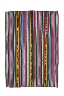 Colorful Kilim Handmade Vintage Rug - Thumbnail