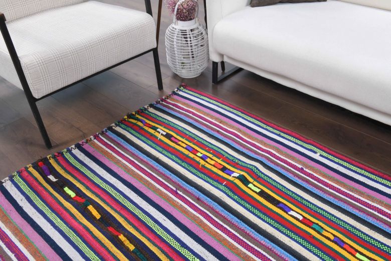 Colorful Kilim Handmade Vintage Rug