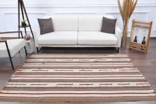 Handmade Vintage Kilim Rug - Thumbnail