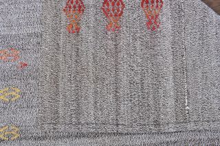 Flatweave Handmade Vintage Rug - Thumbnail