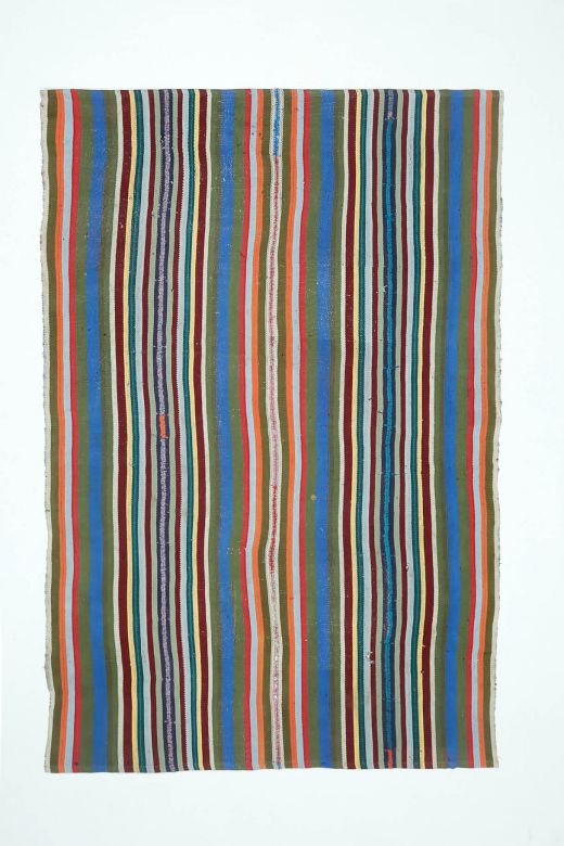 Pastel Colored Kilim Vintage Rug