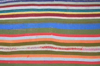 Pastel Colored Kilim Vintage Rug - Thumbnail