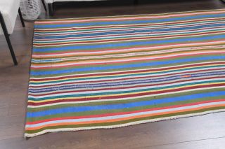 Pastel Colored Kilim Vintage Rug - Thumbnail