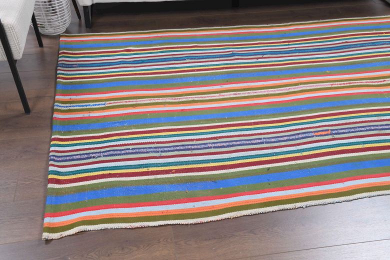 Pastel Colored Kilim Vintage Rug