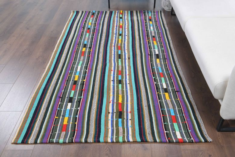 Handmade Vintage Kilim Rug