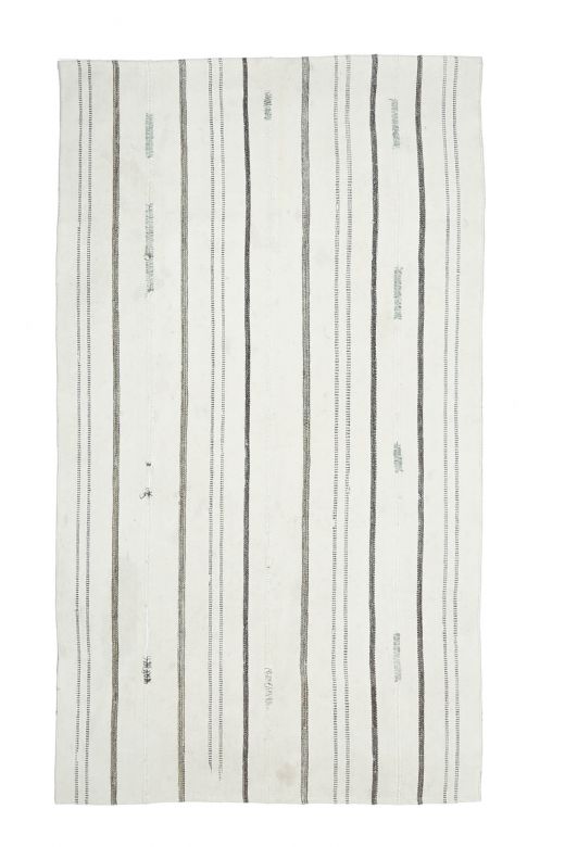White Kilim Handmade Vintage Rug
