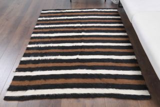 Flatweave Handmade Vintage Rug - Thumbnail