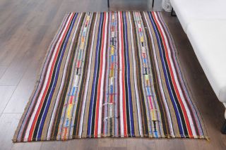 Colorful Handmade Vintage Rug - Thumbnail