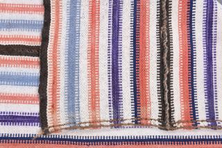 Striped Kilim Handmade Vintage Rug - Thumbnail