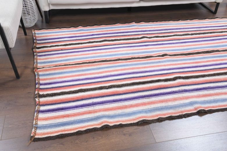 Striped Kilim Handmade Vintage Rug