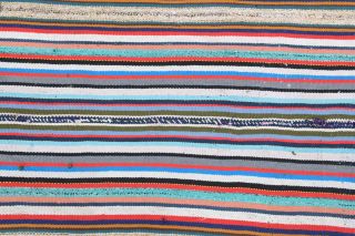 Colorful Handmade Vintage Rug - Thumbnail