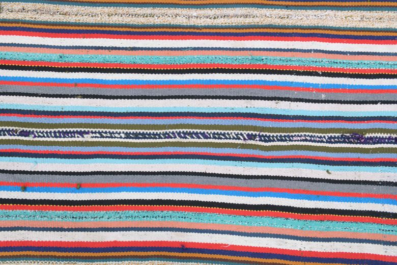 Colorful Handmade Vintage Rug