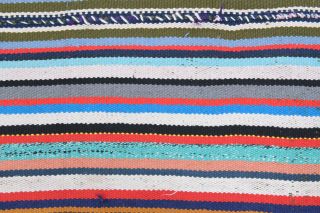 Colorful Handmade Vintage Rug - Thumbnail