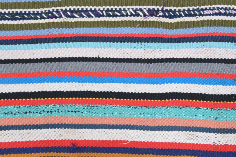 Colorful Handmade Vintage Rug