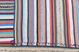 Colorful Handmade Vintage Rug - Thumbnail