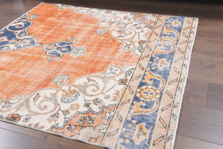 Square Handmade Vintage Rug