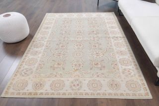 Bohemian Neutral Handmade Vintage Rug - Thumbnail