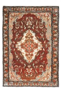 Red to Brown - Handmade Vintage Rug - Thumbnail