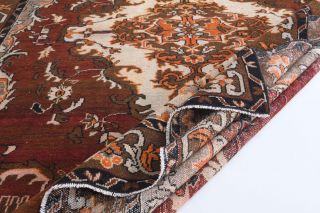 Red to Brown - Handmade Vintage Rug - Thumbnail