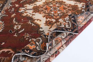 Red to Brown - Handmade Vintage Anatolian Rug - Thumbnail