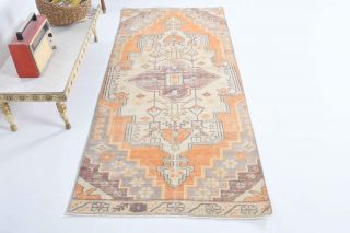 Handmade Vintage Anatolian Runner Rug - Thumbnail