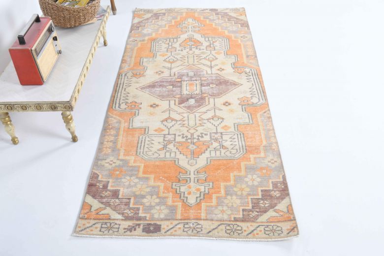 Handmade Vintage Anatolian Runner Rug