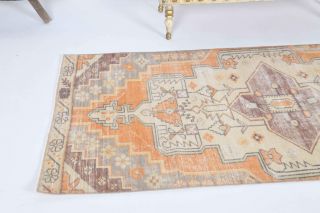 Handmade Vintage Anatolian Runner Rug - Thumbnail