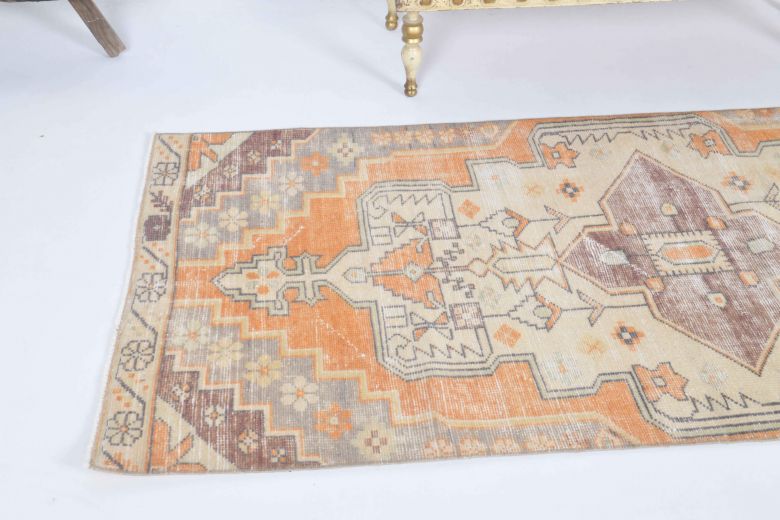 Handmade Vintage Anatolian Runner Rug