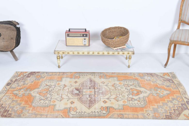 Handmade Vintage Anatolian Runner Rug