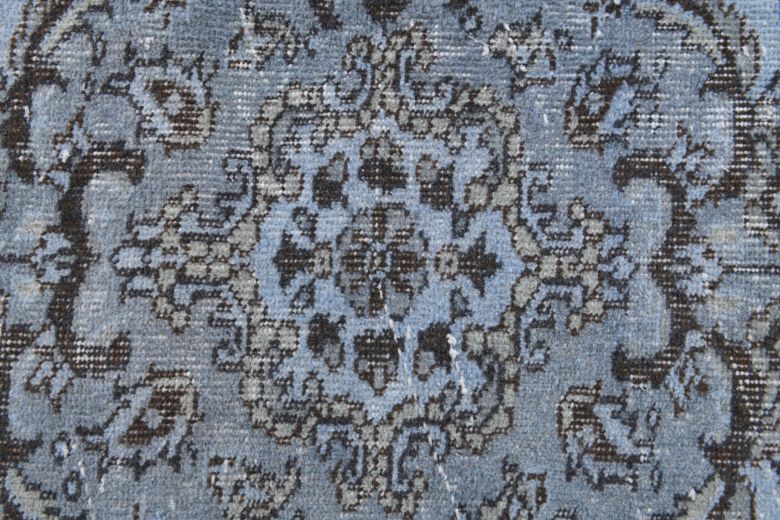 Handmade Vintage Blue Area Rug