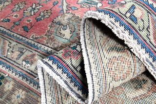 Vintage Tabriz Pink Rug - Thumbnail