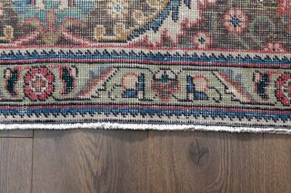 Vintage Tabriz Pink Rug - Thumbnail