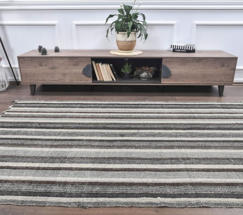 Harriet - Striped Vintage Kilim Rug