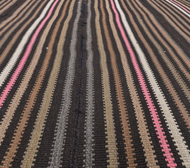 Hayley - Black Vintage Kilim Rug