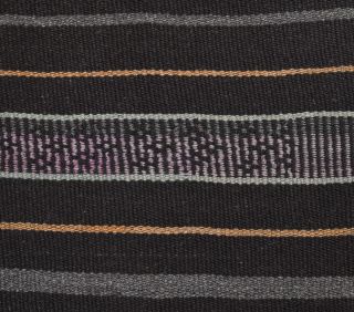 Hazal - Dark Striped Kilim Rug - Thumbnail